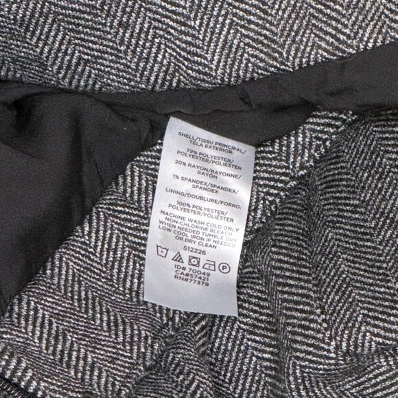 Ann Taylor Black and Grey Herringbone Pencil Skirt - Picture 7 of 7